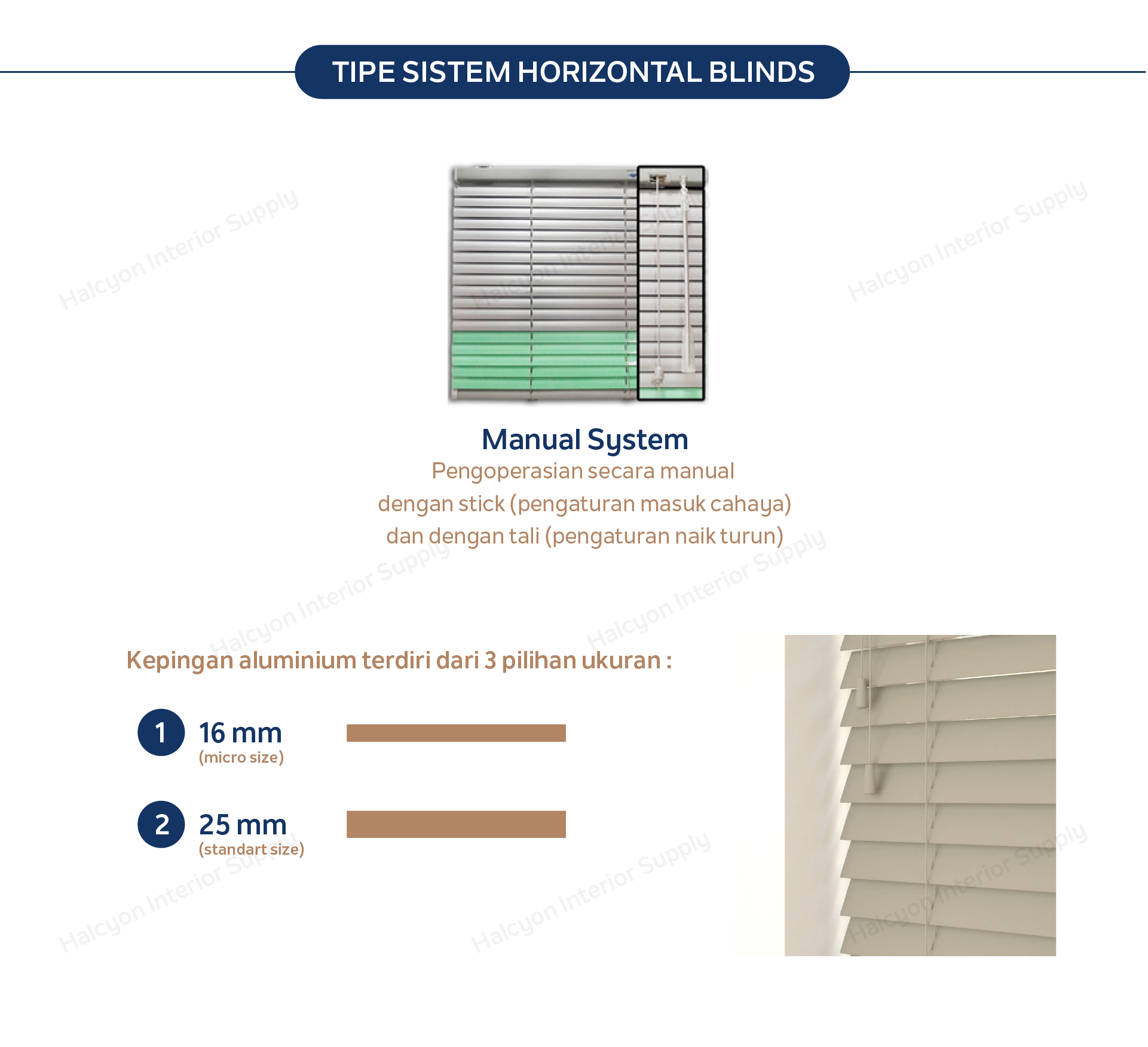 pilihan sistem horizontal blinds shinichi by halcyon interior